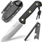 NedFoss SEAL Outdoor Messer, 11cm Full Tang Survival-Messer mit G10 Griff, Scharfe Bushcraft Messer mit Kydex Scheide, Jagdmesser 42a konform mit Feuerstahl