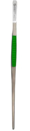 Ambrogio Sanelli, Pinza Chef, Pinza Cucina Professionale, in Acciaio Inox con Inserti in Silicone Verde per Verdura, Resistente, Lavabile in Lavastoviglie, HACCP Ready, 30 cm