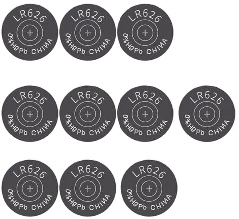 Wayfadacc Lot de 10 piles bouton alcalines LR626 AG4 377 177A SR626SW 1,5 V