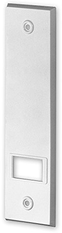 Deckplatte für Einlass-Gurtwickler 'M', Verfügbare Farben: weiß, braun, Lochabstand: 160 mm, Abmessungen: 199 x 54 x 7 mm, für Gurtbreite: 23 mm, von EVEROXX®, Farbe:weiß