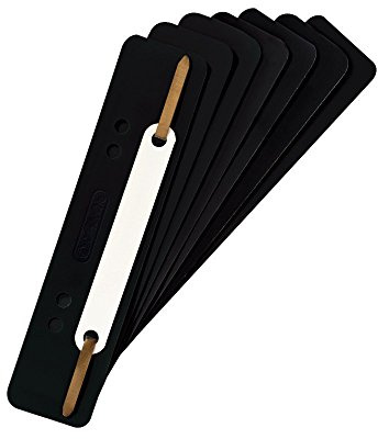 herlitz 8767501 Streifen PP 3,4 x 15 cm, 10 Stück, farbig Sortiert bunt, schwarz, 100 Stück