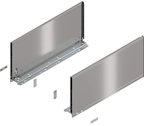 Blum Legrabox pure H F Schubladenschienen Set | 1 Paar, 40kg 500mm | Tip On Vollauszug, inox