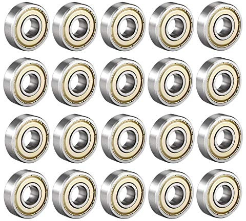 20 Pack Rillenkugellager 6000 ZZ Kugellager 10mm x 26mm x 8mm Versiegelte 80100 Rollenlager Miniatur Radialkugellager