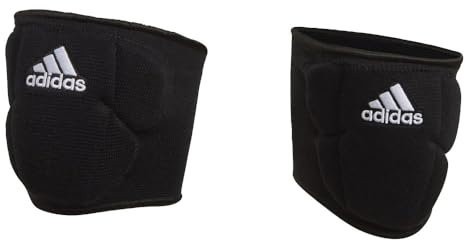 adidas,unisex-adult,Sleek 5 Inch Knee Pad,Black/White,Small