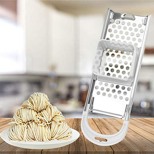 JSWS Pasta Maker Machine, Stainless Steel Spaetzle Maker, Homemade German Egg Noodle Spätzle Dumpling Grater Kitchen Pasta Tools
