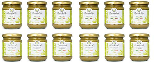 12x Brontedolci Crema Spalmabile di Pistacchio Elite Crema de Pistacho 190g en Vidrio de Sicilia con 40.5% Pistacho