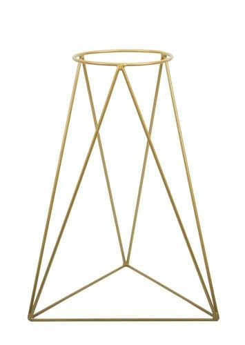 HowHomely Blumenständer Metall | Gold Pflanzenständer 90 cm Hoch für Töpfe mit 24 cm Ø | Solider und Minimalistischer Blumentopfhalter für die Innendekoration