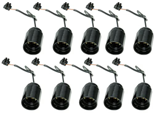Kopp Kunststoff-Renovierfassung E27, schwarz, Profi-Pack mit 10 Stück Inhalt, 214605048