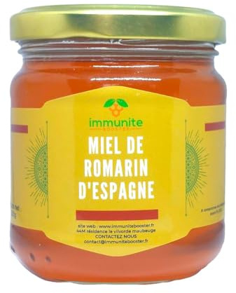 Miel de romarin d'Espagne pur - 250g Poids net - immunite BOOSTER