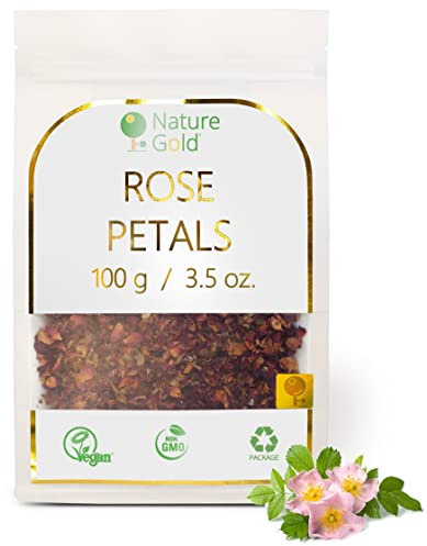 Pétales De Rose | 100g | 100% Naturell & Vegan | Sans OGM | Sans Sucre Et Aucun Ajout ~*~