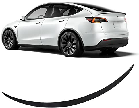 BONRYAN Geeignet für Tesla Model Y Spoiler Original Heckspoiler Flügel Lippe Matt Schwarz für 2020 2021 2022 2023 Tesla Model Y Zubehör