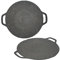 TANGLI Padella Coreana per Grigliare, Pressofuso In Alluminio Non Stick Casa Bbq Grill Piastra con Doppi Manici per Fornello A Gas, Stufe A Fiamma Aperta, Grigliare, Friggere, Saltare (30cm)