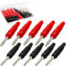 RUNCCI-YUN 10 Piezas Conector Banana de 4 mm, Altavoz de Audio Conector de Cable,Bananas Altavoces HiFi