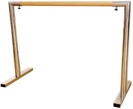 Ballettstange Mobile Ballettstange aus Edelstahl für den Haushalt mit Holzgriff, Höhe 80–105 cm, Verlängerungsstange für Tanzstudio und Fitnessstudio (Color : Monolayer, Size : 2.5M/8.2FT)