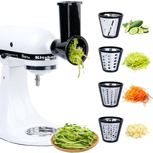 Grattugia per affettatrice/tritatutto per impastatrice Kitchen Aid (4 lame)