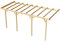 Wood&Play Pensilina da parete in legno - Lavorazione di alta qualità - Autoassemblaggio - Stabile e durevole - Base solida - Utilizzo versatile - 300 x 724 cm