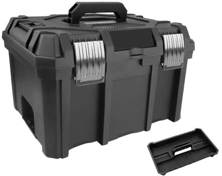 DONGXIAO Großer Power Hammer Impact Drill Power Tool Box Industrial Grade Household Multifunctional Hardware Storage, Werkzeugkasten, 22 Zoll und 24 Zoll Stacking Boxen(Size:24 inch Stacking Case)