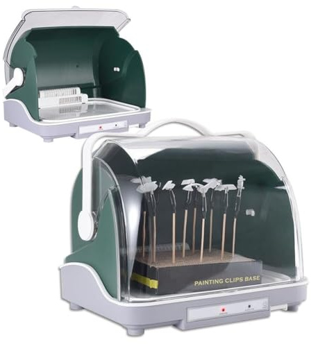 Cabine de séchage de peinture modèle, cabine de pulvérisation électrique 120 W avec air froid/chaud et cache-poussière, cabine de séchage à température constante de déshydrateur de peinture modèle for