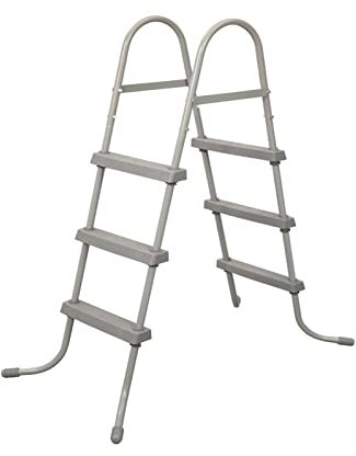 Escalera para piscina Escalera Mecánica For Piscina, Escalera Mecánica De Doble Cara, Equipo De Apoyo For Piscina, Escalera De Escalada, Escalera For Piscina, 107CM Paneles laterales sólidos para mayo