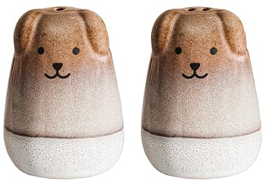 Sass & Belle Mojave Dog Salt & Pepper Set – Cute Kitchen Accessories & Dining Table Accessories – Novelty Stoneware Shakers – Salt and Pepper Gift Set by Sass and Belle