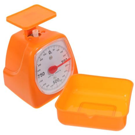 Cabilock Bilancia Pesa-porzioni Meccanica Da Cucina e Laboratorio 1kg 2kg Plastica Quadrante Ad Alta Precisione Antiscivolo Per Studenti Esperimenti Scientifici Trasportabile