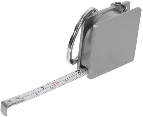 OSALADI Maßband Mit Schlüsselring Tragbares Mini-Maßband 1 M Einziehbares Quadratisches Metallbandmaß Präzises Maßbandwerkzeug Für Heimgebrauch Outdoor Und Als Schlüsselanhänger