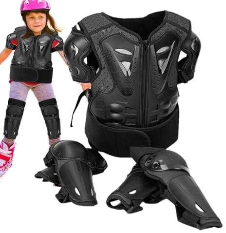 Gear per bici da terra per bambini: protezione da petto per bambini con moto per bambini e moto multiple, set di protezione da guida da motocross per attività sportive