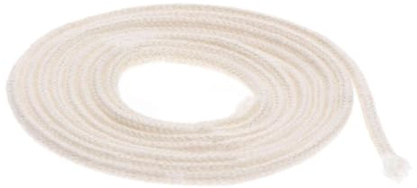 NKlaus Runddocht aus Baumwolle, saugstark, Ø 1,5mm, Länge 1m, Menge 1 Stück | Für kleine Öllampen, schmale Kerzen oder feine DIY-Projekte