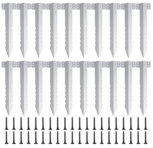 Lot de 10/20 supports de lit surélevés, supports de clôture livrés avec vis de montage pour parterres surélevés de jardin, allée