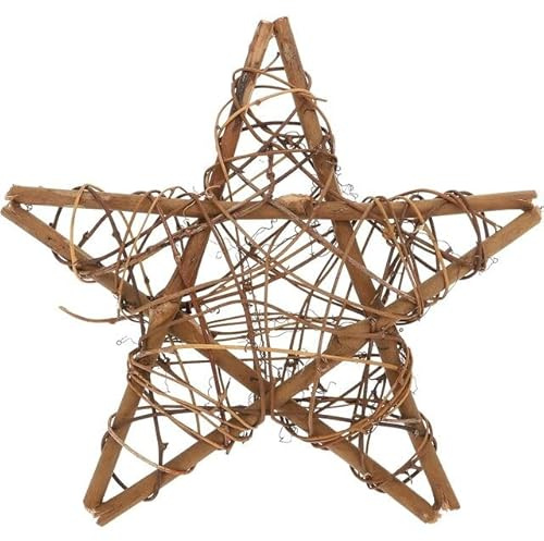 Floralcraft® 25cm Grapevine Star For DIY Christmas Craft, Front Door Wall Hanging, Wedding and Party Décor