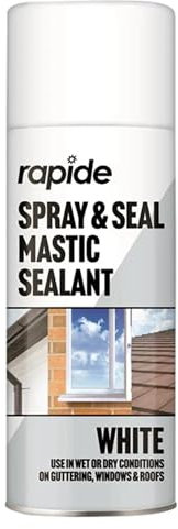 White Leak Seal Spray – 400ml Waterproof Spray & Seal Sealant | Instant Leak Fix for Roofs, Gutters, Pipes, Cracks & More