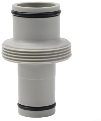 Connettore per tubo flessibile per piscina Intex, adattatore dritto da 3,8 cm a 3,2 cm, valvola a stantuffo diviso per piscina, componente di sistema di montaggio per tubi con O-ring in gomma