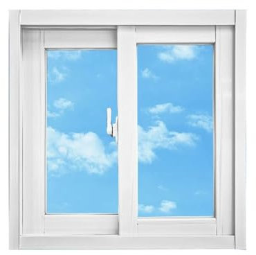 CYHTYM Ventanas Correderas Ventana corrediza de aleación de Aluminio, Ventana de ventilación de Vidrio Templado de Doble Capa con Cerradura(60x60cm/23.62x23.62(WxH))