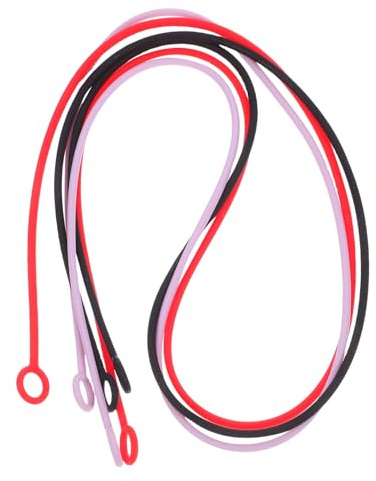 Sewroro 3pcs Silicone Earphone Lanyard Ear Plug Holder Neck Rope Cord for Headphones Lost Prevention Chain for Earbuds