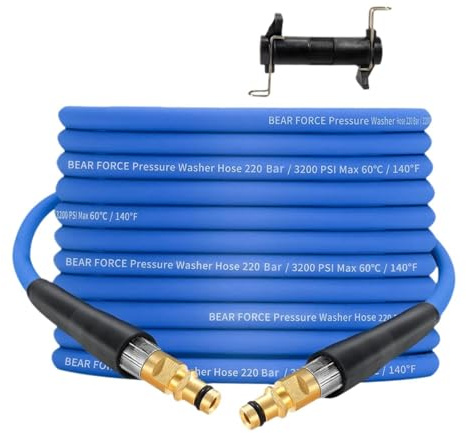 Fenteer Tubo per Idropulitrice di Prolunga Ad Alta Pressione Flessibile Universale in PVC con Fibra di Nylon Intrecciata Adatto per Pulizia Auto E Giardino, B