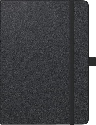BRUNNEN Buchkalender Kompagnon Mod. 796 66 2027 | A5, Kunststoff, schwarz: 2 Seiten = 1 Woche, halbstündliche Einteilung von 7-20 Uhr, nicht Sa. und So.