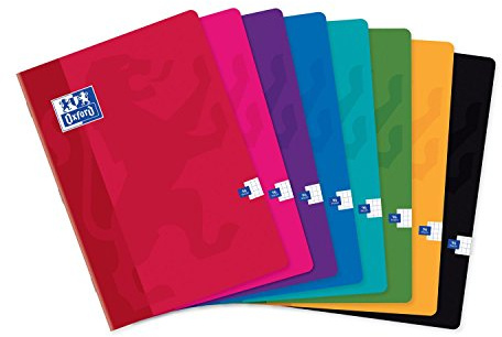 Oxford 100100563 Schulheft, DIN A4, kariert, 48 Blatt, mit Rand