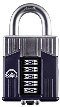 Henry Squire Warrior 5 Wheel Open Shackle Combination Padlock, 65 mm (Length)