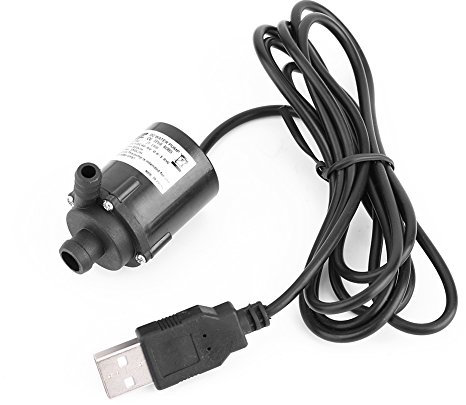 Oumefar Dc 4v 6v Mini pompa anti intasamento Pompa acqua senza spazzole Pompa micro sommergibile Strumenti di pompaggio con connettore USB Base fissa