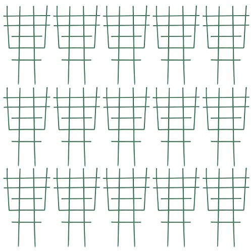 Cabilock 20 Stücke Garten Pflanzenstütze Kletterpflanzen Rankhilfe Staudenhalter Blumenstütze Pflanzen Rankgitter Blumenhalter für Topfpflanzen Zimmerpflanzen Rebe Rose Tomaten