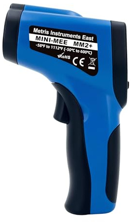 Metris Digital Infrared Thermometer for Aquarium Fish Tank, Reptile, Snake, Terrarium Accessories, Automotive, Laser Temperature Gun with 1-Point Aiming, MMM-2