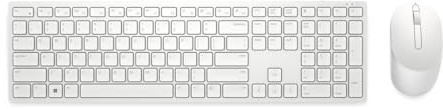 Teclado Dell KM5221W-WH-SPN Blanco Negro QWERTY Español