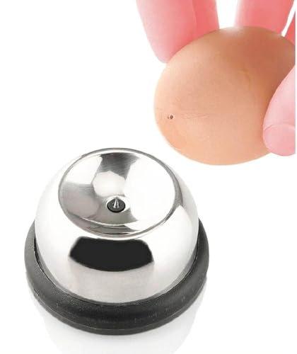 1 Pack Egg Opener Tool Egg Hole Puncher,Boiled Eggs Piercer Carded Egg Piercer for Raw Eggs,Hard Boiled Egg Peeler, Egg Pricker to Get a Good Hard Boiled Egg(Black