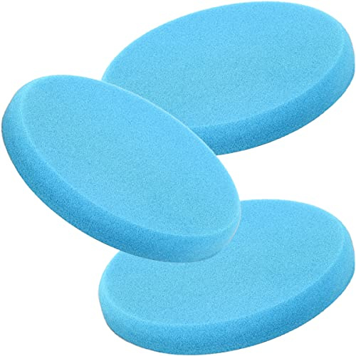 detailmate Polierpad Bundle - 3X POLYTOP Polierschwamm für Poliermaschine One Step Pad blau 160 x 20 mm - Auto Politur Pad Set