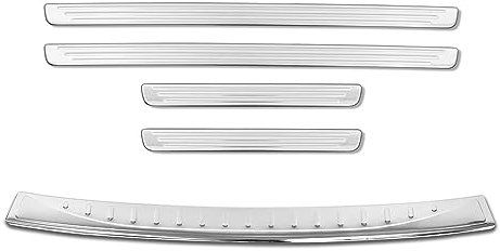 OMAC Ladekantenschutz Einstiegleisten kompatibel mit VW Passat B8 Variant 2014-2023 Chrom Satz