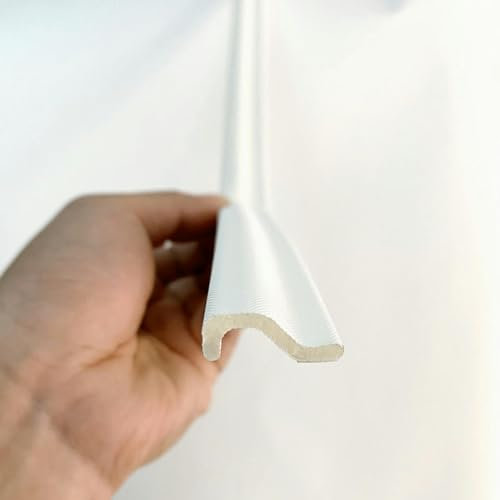 ZFISH 40 m Fensterdichtungsstreifen, Akustikschaum, winddicht, schalldicht, Schaumstoffband, Wetterschutz, Türdichtung, Fensterzubehör, Weiß, 20 m