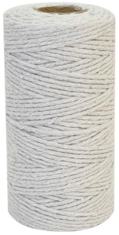 YAZHED Garden Twine,Coloured String Twine, 100M String Twine, 2MM Gift Wrapping String,tring for DIY Crafts, Gift Wrapping Christmas, Floristry and Gardening Decoration -White