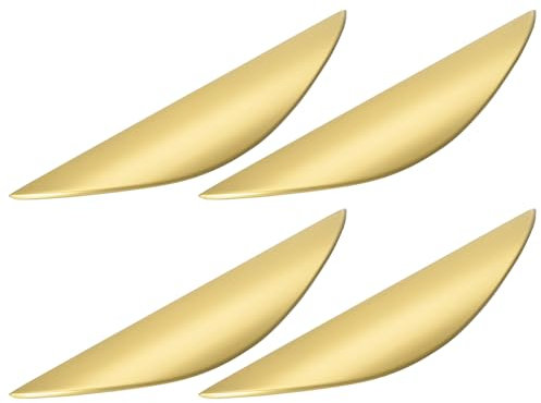 QUARKZMAN 4pz Maniglie per Mobili, Maniglie per Mobili, Oro Maniglie Cassetti 3-3/4 Pollici Centro Foro, Maniglie PorteArmadio, Ferramenta Armadietti Cucina per Cassettiera Armadio