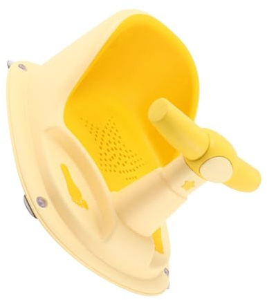 Badewannensitz für Babys Gelb mit Rutschfester Basis aus Pp und Tpe | Ergonomische Form, Stabile Konstruktion, für Badewanne, Niedliches Design