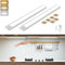 Reglette Led Cuisine 30cm, 56 LED 2 pièces Led Sans Fil, 3 Couleurs Temps & Dimmable Lampe de Placard, 2200mAh USB-C Rechargeable Led Cuisine Sous Meuble Veilleuse pour Armoire, Escalier